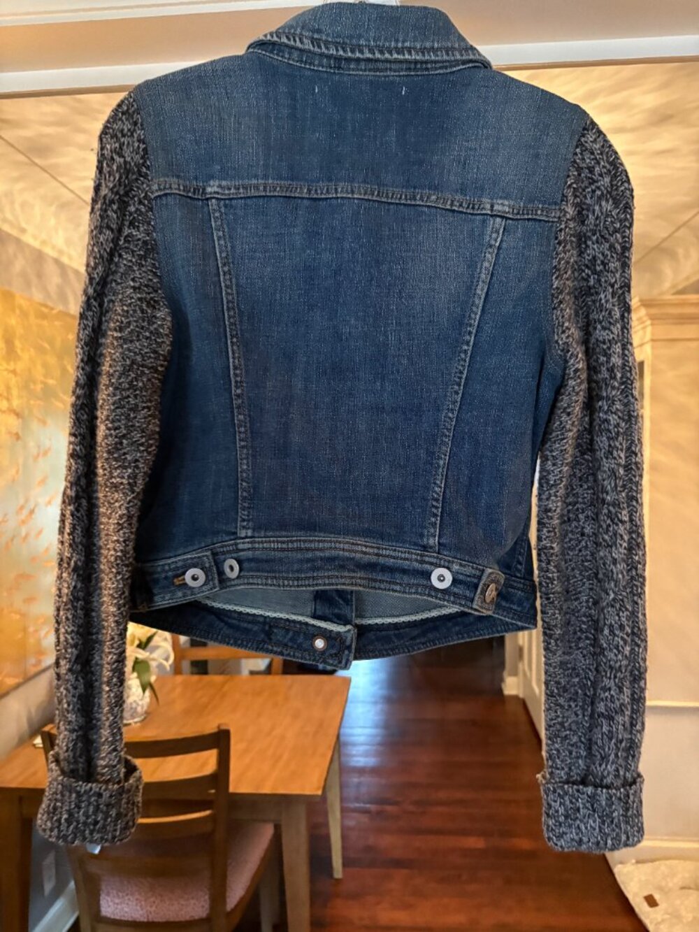 Like New, Anthropologie Pilcro & The Letterpress Denim Sweater Jacket. Size S - Picture 9 of 11